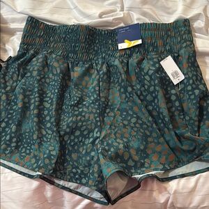 Old Navy Blue and Orange extra high rise  Athletic Shorts